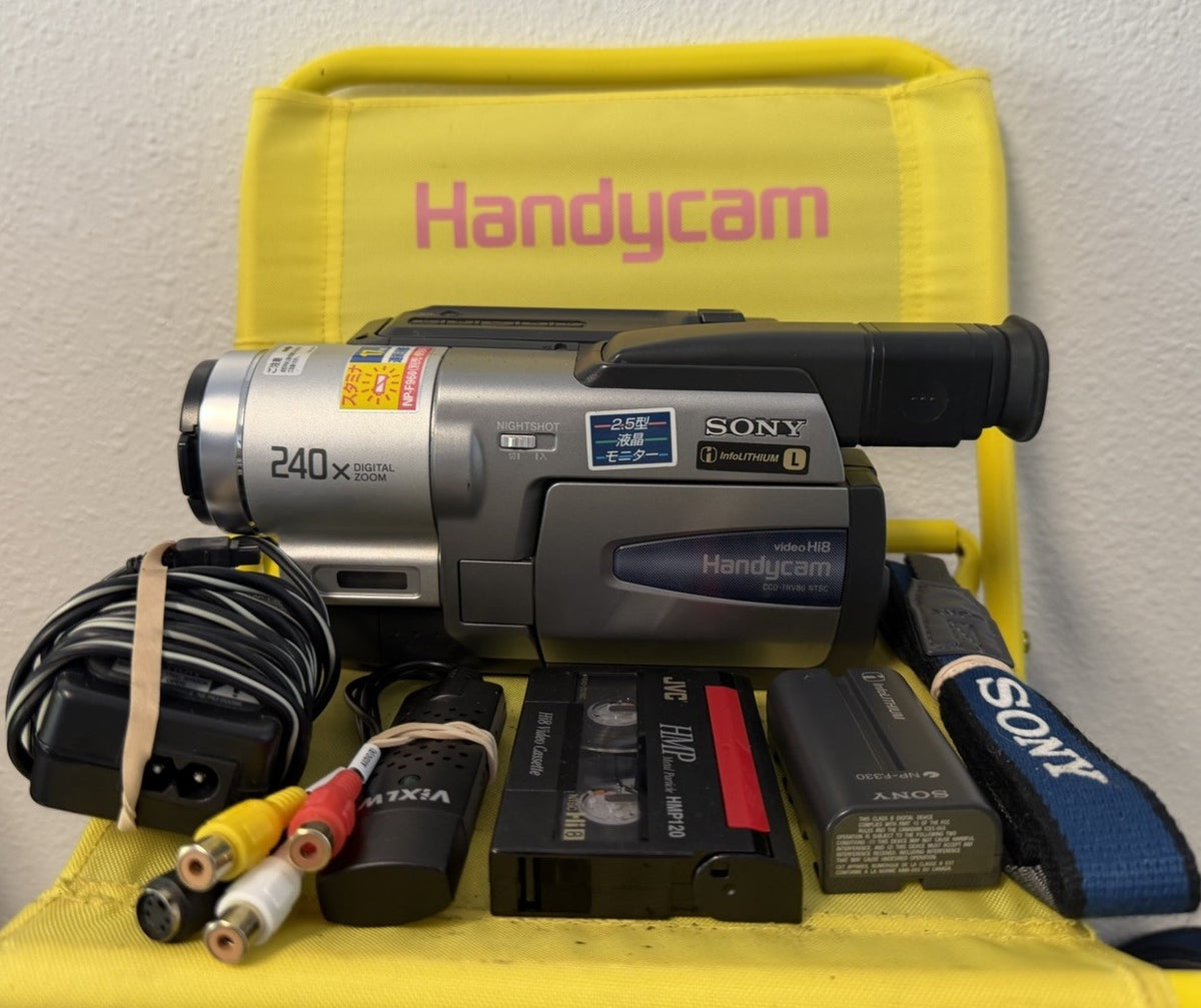 Sony Handycam CCD-TRV86 Hi8 Camcorder w/Nightshot + USB TESTED WORKING 0
