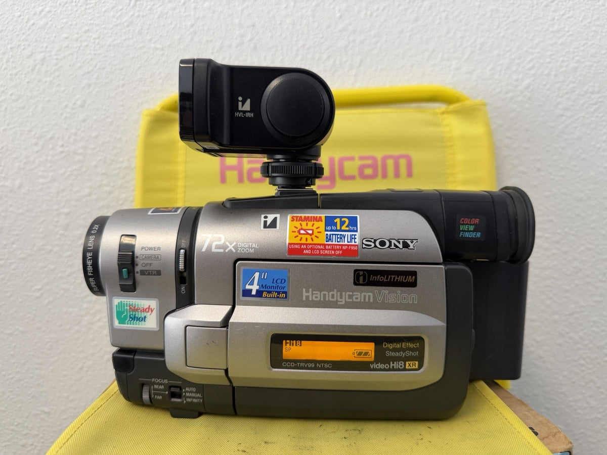 Sony Handycam CCD-TRV99 Hi8 w/Nightshot Ghost Hunting Infared + Fisheye TESTED 1