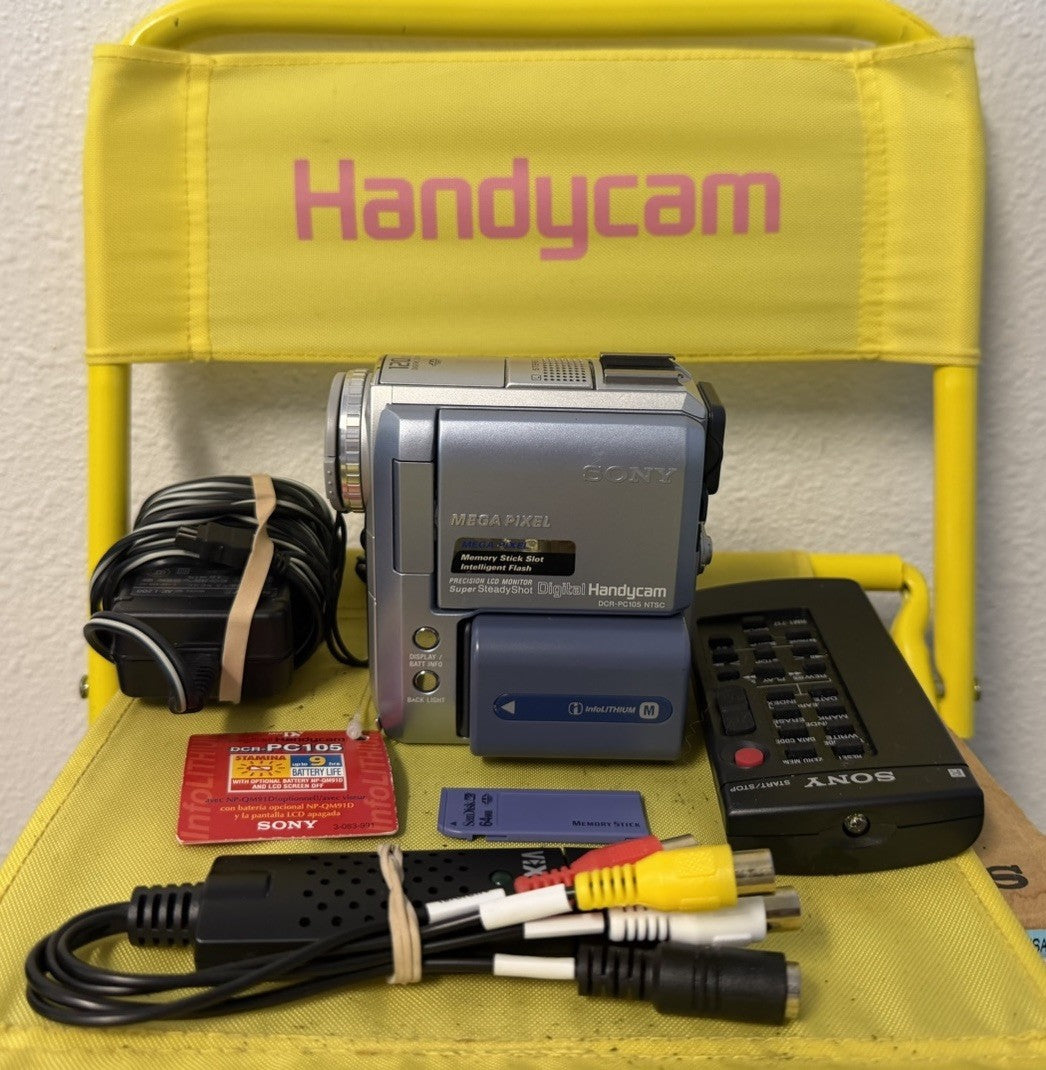 Sony Handycam DCR-PC105 Mini DV Camcorder w/Nightshot + USB TESTED WORKING 0