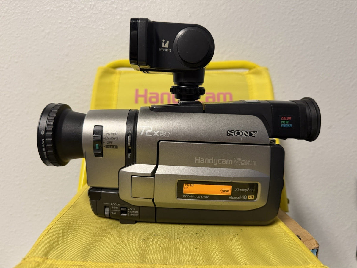 Sony Handycam CCD-TRV95 Hi8 w/Nightshot Ghost Hunting Infared TESTED WORKING BT1