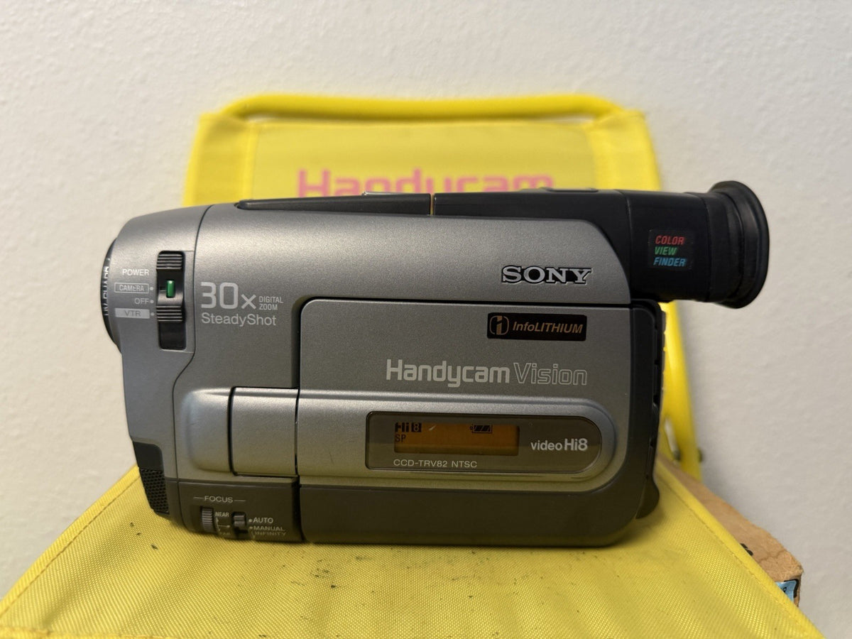 Sony Handycam CCD-TRV82 Hi8 Camcorder + USB Transfer Kit TESTED WORKING 1