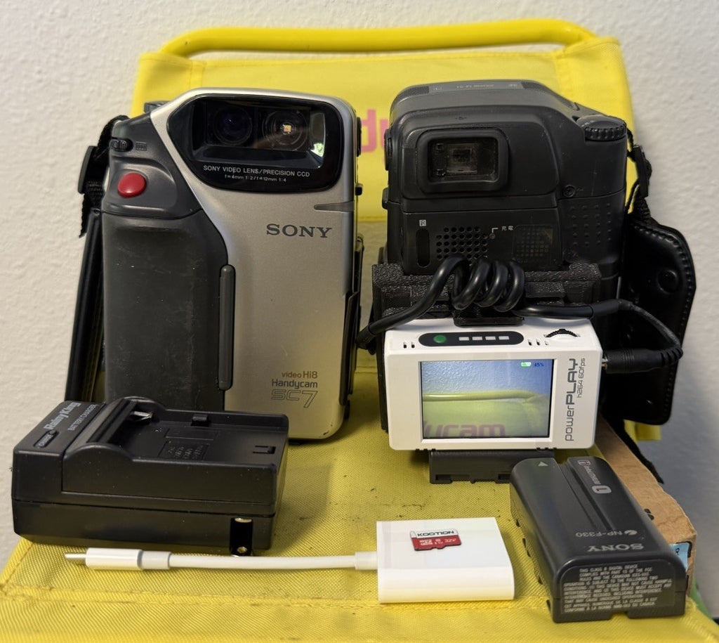 Sony Handycam CCD-SC7 Hi8 Camcorder Tapeless Setup Immersion PowerPlay TESTED 0